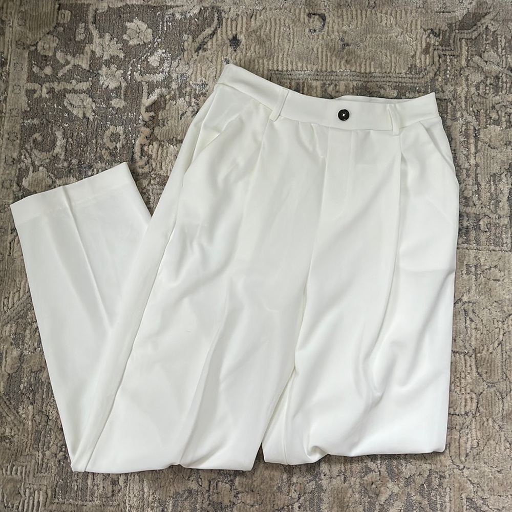 White Formal Pants